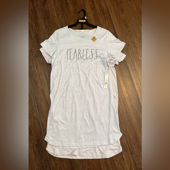 NWT Rae Dunn TWO-PIECE pajama set! FEARLESS and GRATEFUL. Both size S. MSRP $96 - Picture 3 of 11